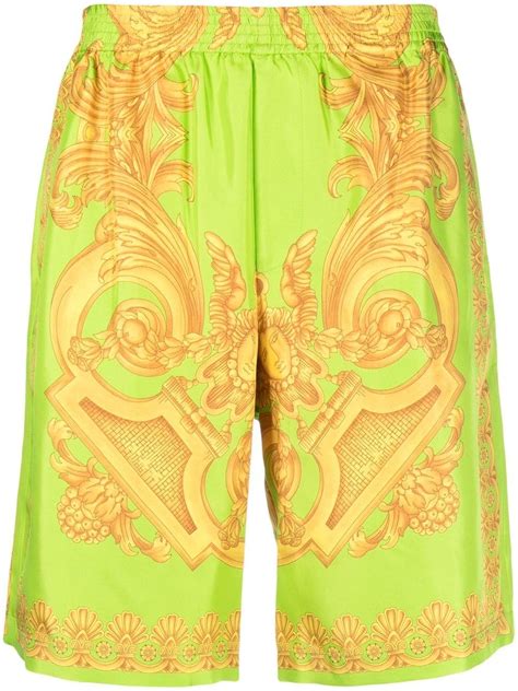 versace silk shorts|versace pants for women.